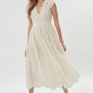 FOUND: ISO UO Wild Daisy Eyelet Midi Dress